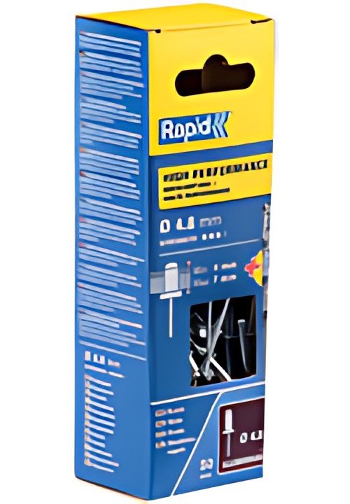 Rapid Rivet aveugle universel, 4,8 x 10 mm, en aluminium