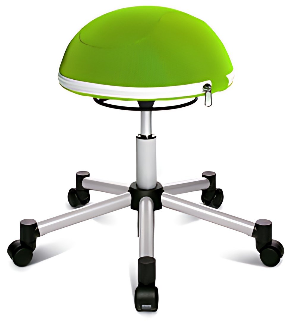 Topstar Tabouret fitness "Sitness Half Ball", vert pomme