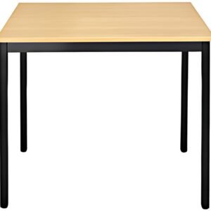 SODEMATUB Table universelle 76RHN, 700 x 600, hêtre/noir