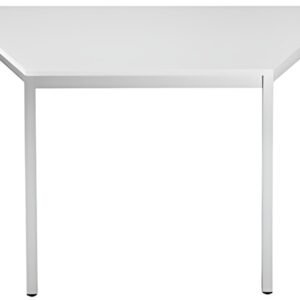 SODEMATUB Table réunion 147TGA,trapézoidale, gris clair/alu
