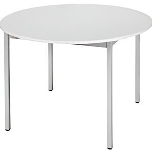SODEMATUB Table universelle 80ROGA, rond, 800 mm, gris/alu