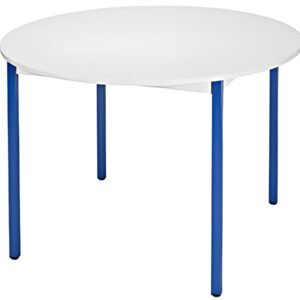 SODEMATUB Table universelle 80ROGBL, rond, 800 mm, gris/bleu