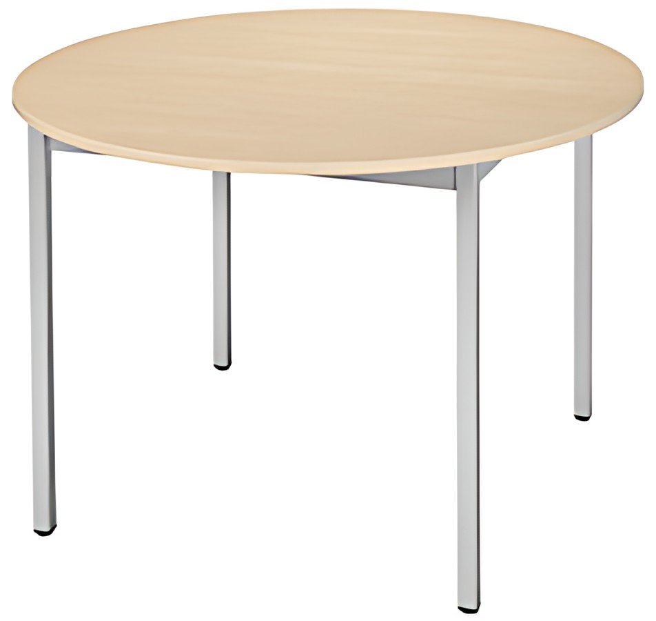 SODEMATUB Table universelle 110ROEA, 1100 mm, érable/alu