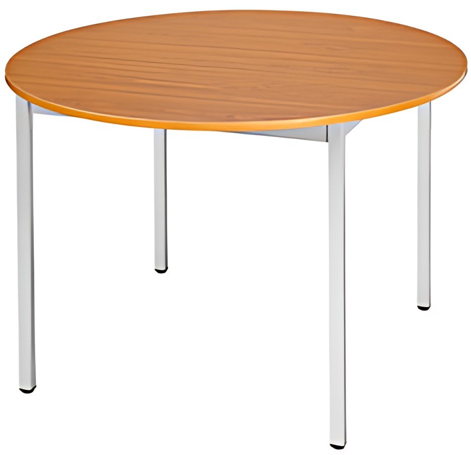 SODEMATUB Table universelle 110ROMA, 1.100 mm, mérisier/alu