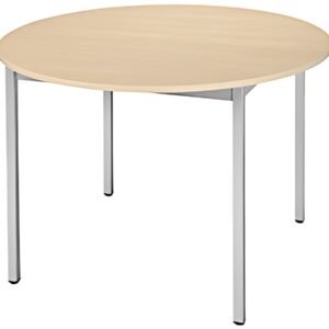 SODEMATUB Table universelle 120ROEA, 1.200 mm, érable/alu