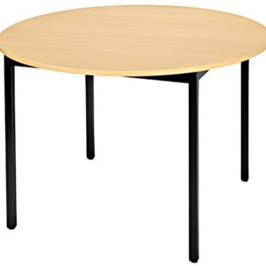 SODEMATUB Table universelle 120ROHN, 1.200 mm, hêtre/noir