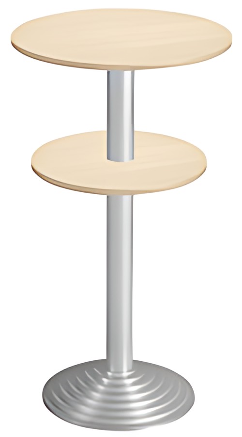 SODEMATUB Guéridon 60001EA, 600 / 500 mm, érable/alu