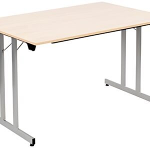 SODEMATUB Table pliante TPMU127EA, 1.200 x 700 mm,érable/alu
