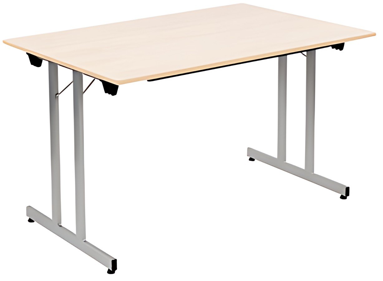 SODEMATUB Table pliante TPMU128EA, 1.200 x 800 mm,érable/alu