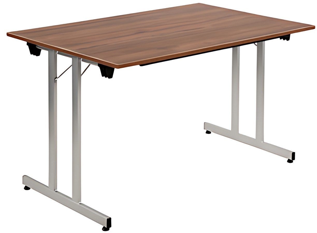 SODEMATUB Table pliante TPMU147WA, 1.400 x 700 mm,walnut/alu