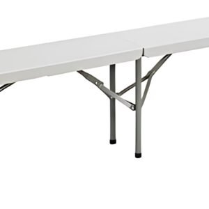 SODEMATUB Banc pliant en plastique, gris clair