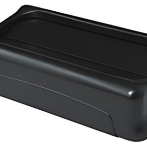Rubbermaid Couvercle basculant Slim Jim, noir