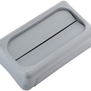 Rubbermaid Couvercle basculant Slim Jim, gris