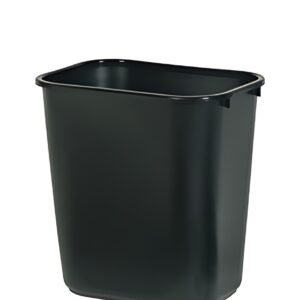 Rubbermaid Corbeille à papier, 26,6 litres, PE, noir