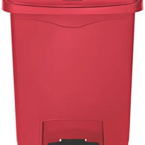 Rubbermaid Collecteur à pédale Slim Jim, 30 litres, rouge