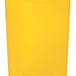 Rubbermaid Collecteur à pédale Slim Jim, 50 litres, jaune