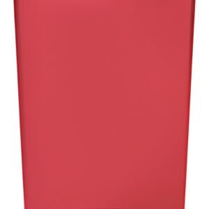 Rubbermaid Collecteur à pédale Slim Jim, 68 litres, rouge