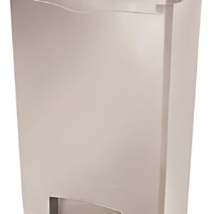 Rubbermaid Collecteur à pédale Slim Jim, 90 litres, beige