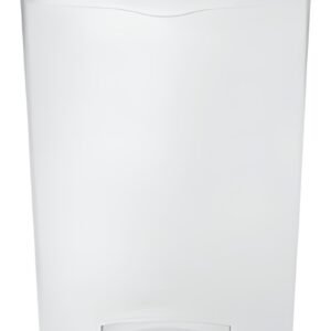 Rubbermaid Collecteur à pédale Slim Jim, 90 litres, blanc