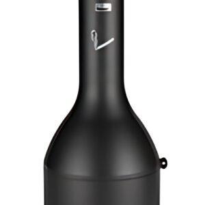 Rubbermaid Cendrier sur pied Infinity Genie, rond, noir