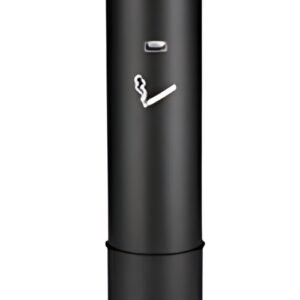 Rubbermaid Cendrier Infinity grande capacité, rond, noir