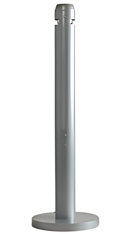 Rubbermaid Cendrier sur base Smokers' Pole, rond, argent