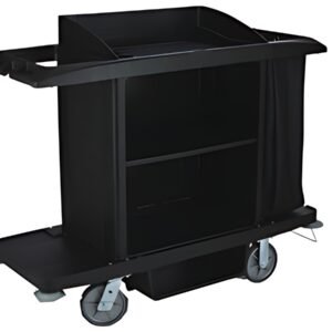 Rubbermaid Chariot d'étage, grande capacité, noir