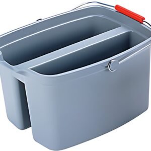 Rubbermaid Seau double, 18 litres, PP, gris