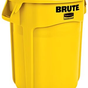 Rubbermaid Collecteur BRUTE 75,7 litres, en PP, jaune