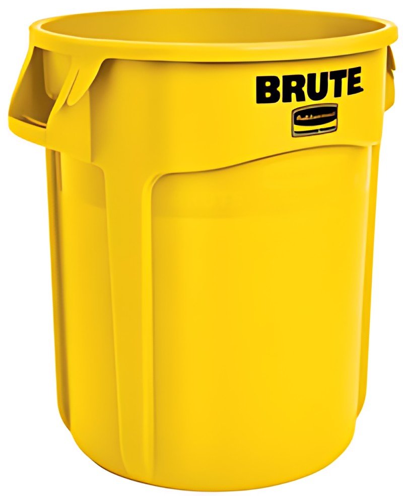 Rubbermaid Collecteur BRUTE 75,7 litres, en PP, jaune