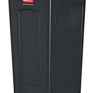 Rubbermaid Collecteur de déchets Slim Jim, 87 litres, noir