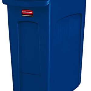 Rubbermaid Collecteur de déchets Slim Jim, 60 litres, bleu