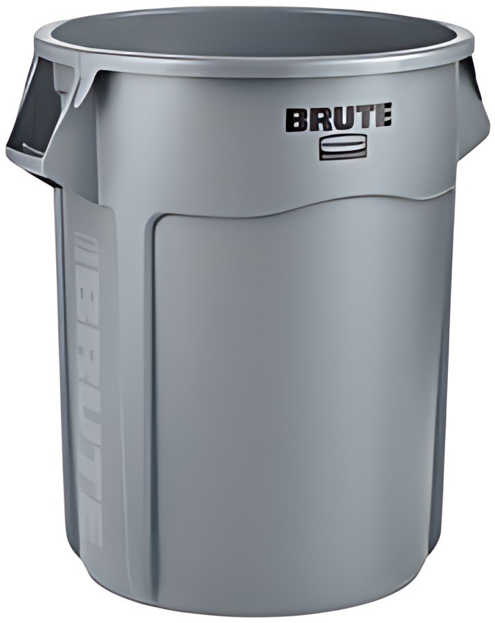 Rubbermaid Collecteur BRUTE 208,2 litres, en PP, gris