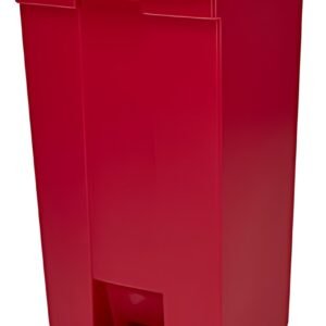 Rubbermaid Collecteur à pédale Legacy Step-On, 87 L, rouge
