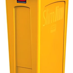 Rubbermaid Collecteur de déchets Slim Jim, 87 litres, jaune