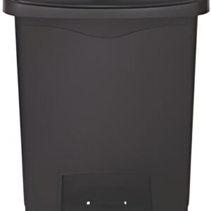 Rubbermaid Collecteur à pédale Slim Jim, 30 litres, noir