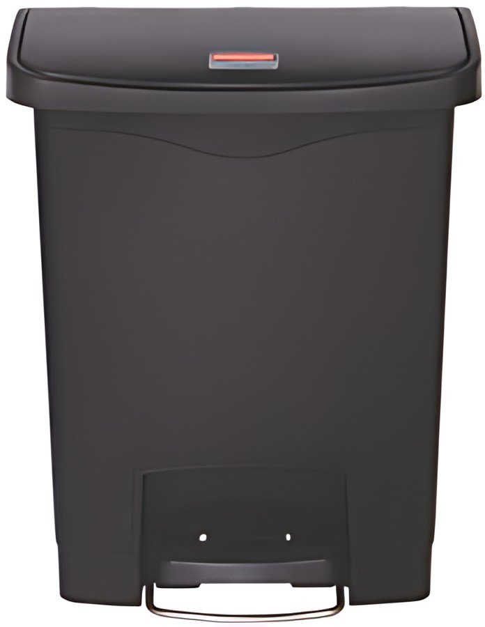 Rubbermaid Collecteur à pédale Slim Jim, 30 litres, noir