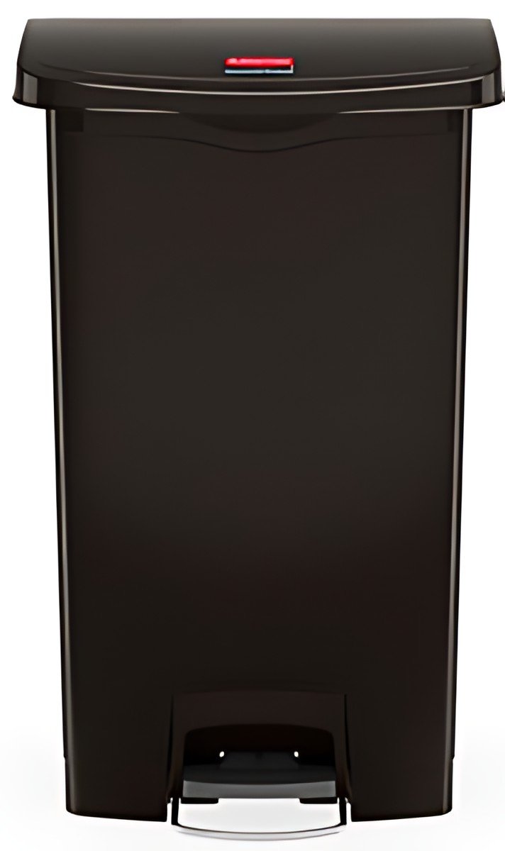 Rubbermaid Collecteur à pédale Slim Jim, 50 litres, noir