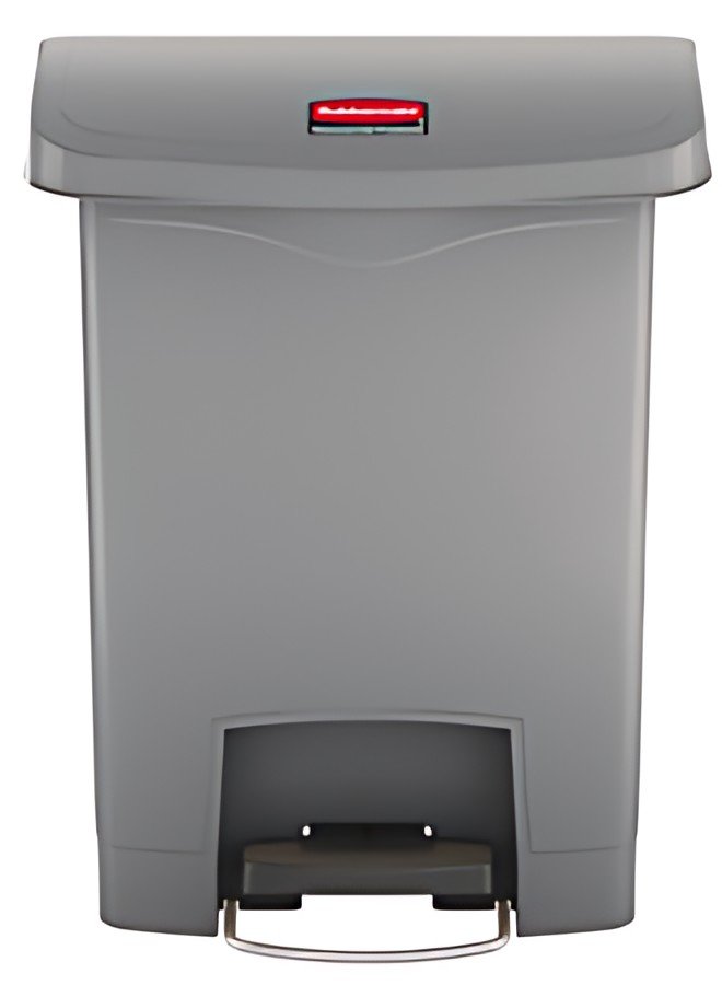 Rubbermaid Collecteur à pédale Slim Jim, 30 litres, gris