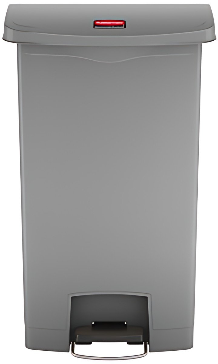 Rubbermaid Collecteur à pédale Slim Jim, 68 litres, gris