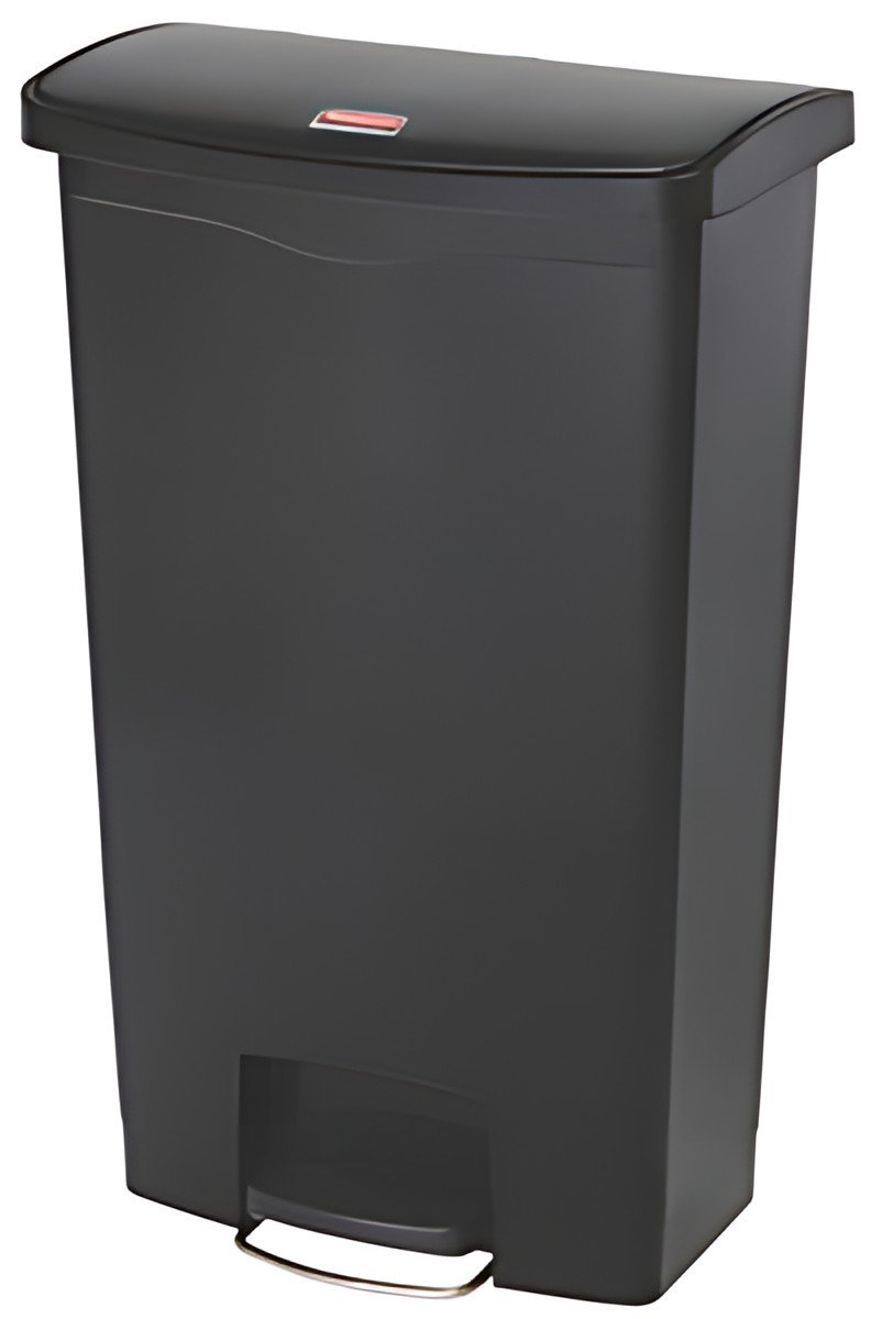 Rubbermaid Collecteur à pédale Slim Jim, 68 litres, noir