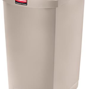 Rubbermaid Collecteur à pédale Slim Jim, 90 litres, beige