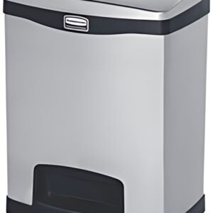 Rubbermaid Collecteur à pédale Slim Jim, en métal, 30 litres