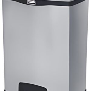 Rubbermaid Collecteur à pédale Slim Jim, en métal, 90 litres