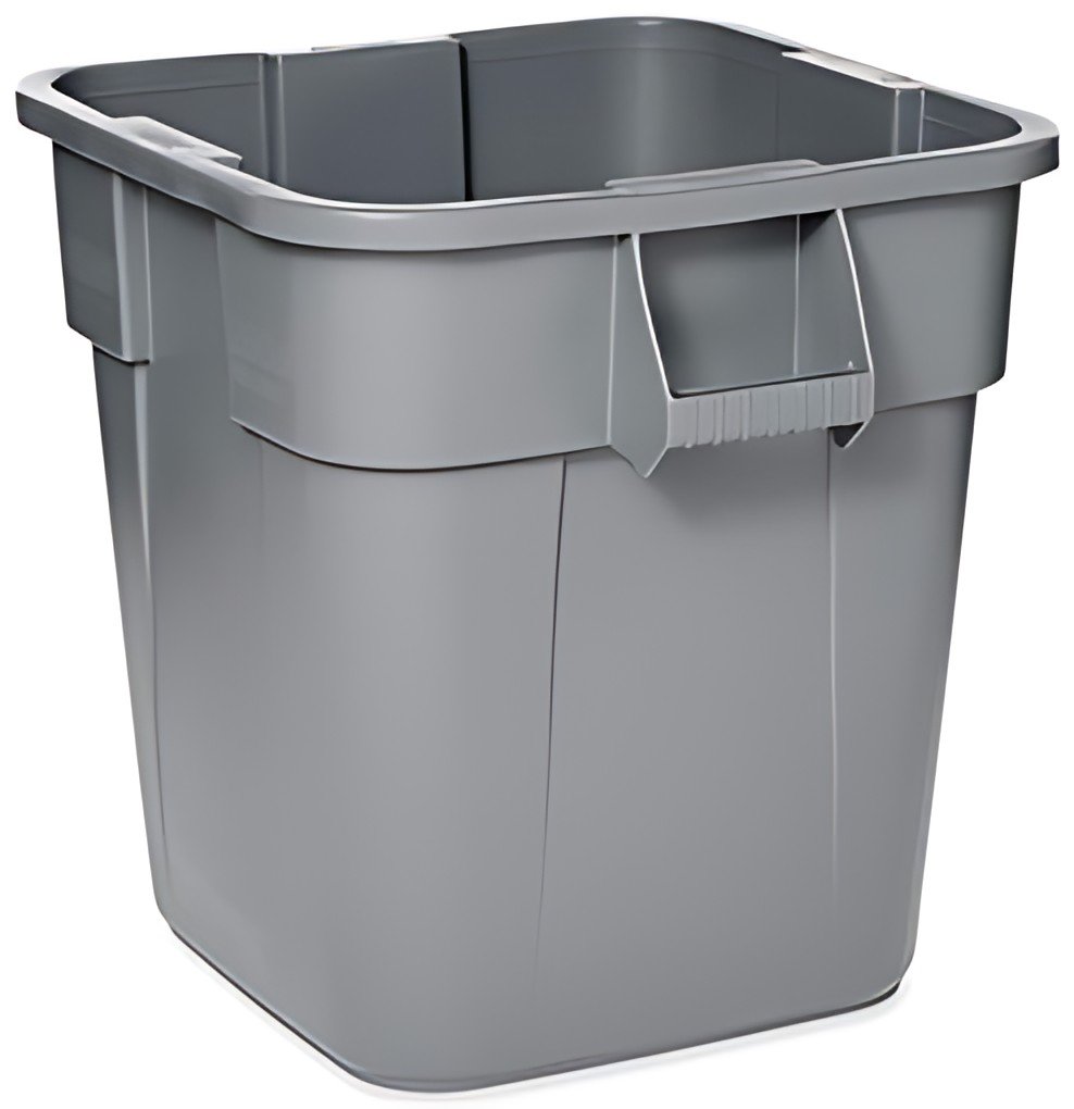 Rubbermaid Collecteur BRUTE 106 litres, carré, en PP, gris