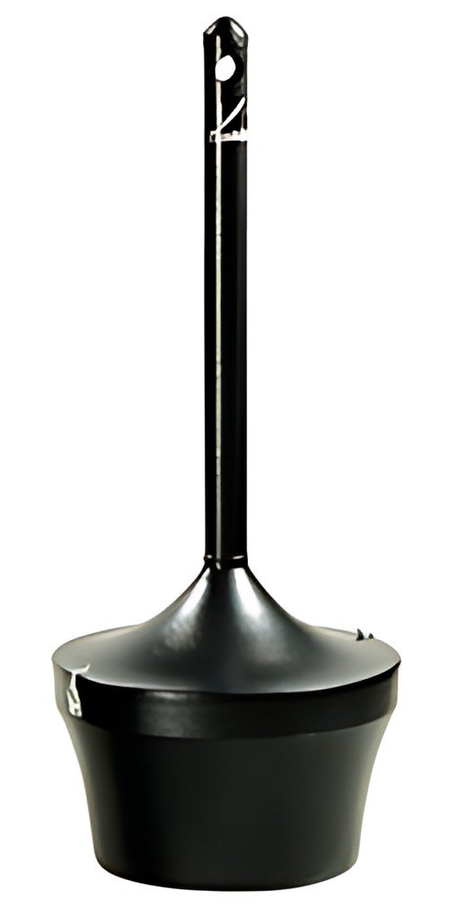 Rubbermaid Cendrier sur pied Aladdin, 16,1 litres, noir