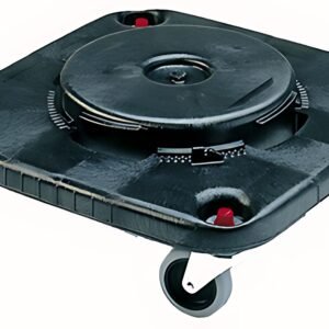 Rubbermaid Socle pour collecteur BRUTE carré, noir