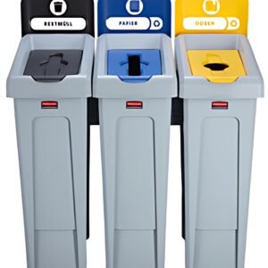 Rubbermaid Etiquettes pour la station de recyclage Slim Jim