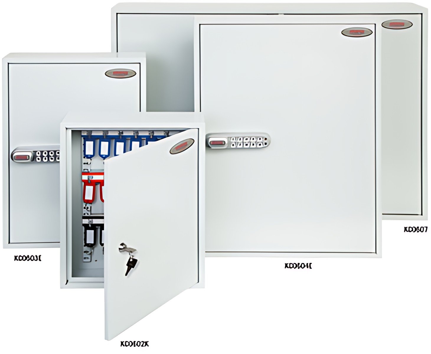 phoenix Armoire à clés KC0605K pour 300 clés, gris clair