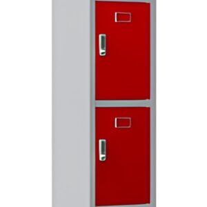 phoenix Vestiaire PL1430, serrure électronique, gris/rouge